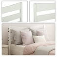 thumbnail image 4 of Aukfa Twin Platform Bed, Wood Bed Frame with Headboard, White, 4 of 8