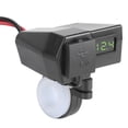 thumbnail image 4 of Universal Motorcycle Dual USB  Socket Adapter, Motorcycle Power Outlet, Voltmeter Display, ABS Material, Waterproof Cover, Dustproof Cover, 4 of 7