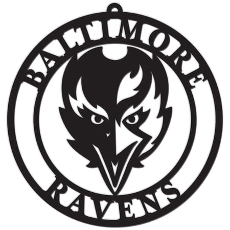 Black Baltimore Ravens 16 Team Logo Cutout Black Baltimore Ravens 16 Team Logo Cutout