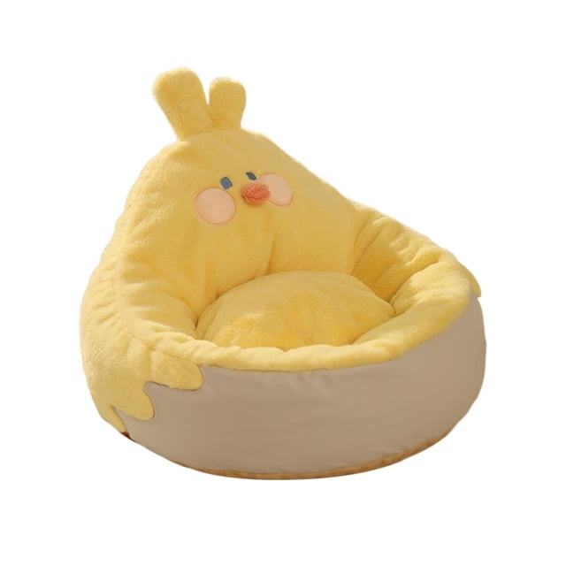 Cama para gatos Yuyangstore Nido de abrazo de pollo de dibujos animados Amarillo