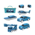 thumbnail image 2 of Amzcrzy Home Tools, Magnetic Transform Engineering Car Assembled Toys Transforming Robot Toys Set For Boys 6 In 1 Magnetic Construction Trucks Transform Robot Play Vehicles deformity deformity, 2 of 5