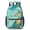 Blue and Gold Marble Pattern-2, variant on Blue and Gold Marble Pattern 17" Waterproof Oxford School Backpacks for Teens, S-Shape Padded Straps, for School, Travel, Hiking, Camping