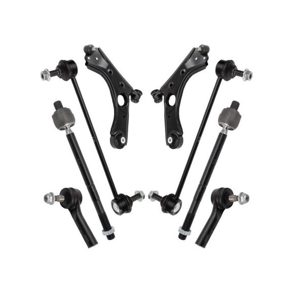 Front Control Arm Ball Joint Tie Rod and Sway Bar Link Kit 8 Piece - Compatible with 2015 - 2022 Ram ProMaster City 2016 2017 2018 2019 2020 2021