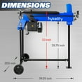 thumbnail image 4 of Hykolity 6.5 Ton Electric Log Splitter with Stand, Horizontal Wood Splitter with 15A Motor, Firewood Cutting Machine, 4 of 9