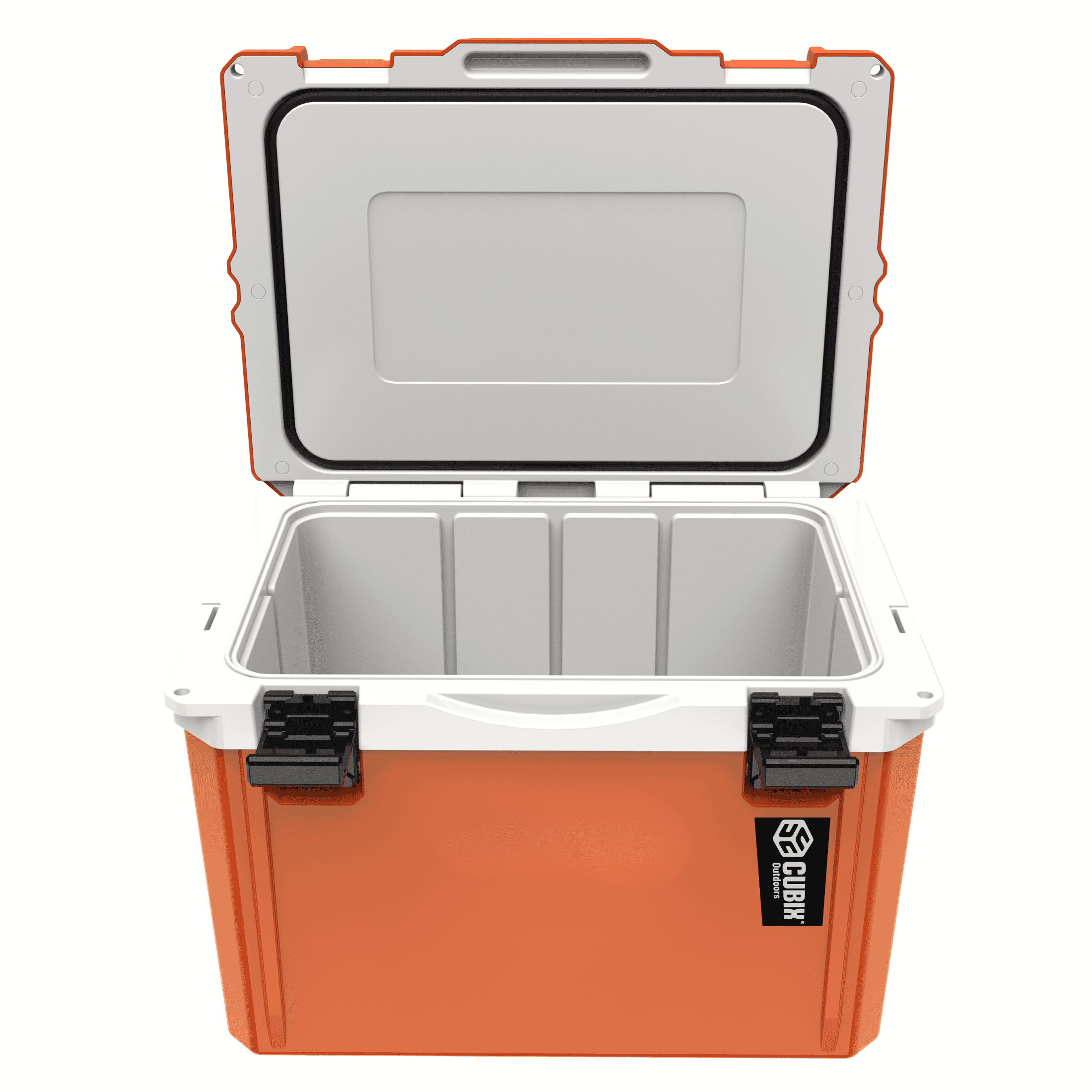 Cubix Outdoors® 20Q Lightweight Portable Insulated Hard Cooler Fits 30 Cans - Ember Orange