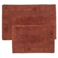 thumbnail image 2 of Cotton Bath Mat Set- 2 Piece 100 Percent Cotton Mats- Reversible, Soft, Absorbent and Machine Washable Bathroom Rugs By Somerset Home (Brick), 2 of 3