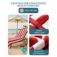 thumbnail image 3 of Casa Platino 100% Cotton Beach Towel - 2 Pack Cabana Stripe Large Beach Towel, Soft & Quick Dry Pool Towels, Beach Essentials For Women, Quick Dry Towel - Red, 3 of 9