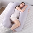 thumbnail image 1 of Almohada corporal de maternidad almohada corporal transpirable para el embarazo almohadas para dormir de maternidad duraderas en forma de U cómodas para, 1 of 8