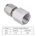 thumbnail image 3 of Unique Bargains G1/4 Female Thread x 1/4' Tube OD Compression Tube Fitting 304 Stainless Steel 2Pcs, 3 of 5