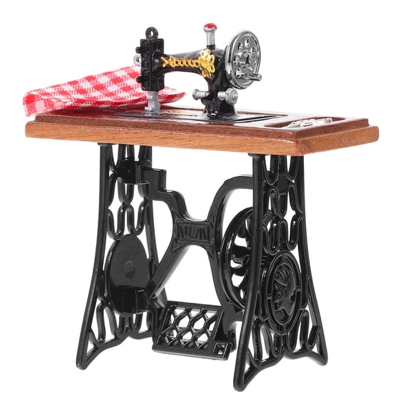 GOOHOCHY Vintage Miniature Sewing Machine 6X2.7X1.4in Old Fashioned Design For Hobbyists 1Pack