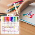 thumbnail image 4 of Line Gel Highlighter Pen Outline Marker For Writing Drawing Greeting Cards And DIY Craft Projects（1ml）, 4 of 4
