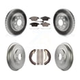 thumbnail image 1 of Transit Auto Front Rear Coated Disc Brake Rotors Ceramic Pads and Drum Kit for Car Volkswagen Jetta Beetle with 288mm Diameter Rotor KGT-102538, 1 of 11