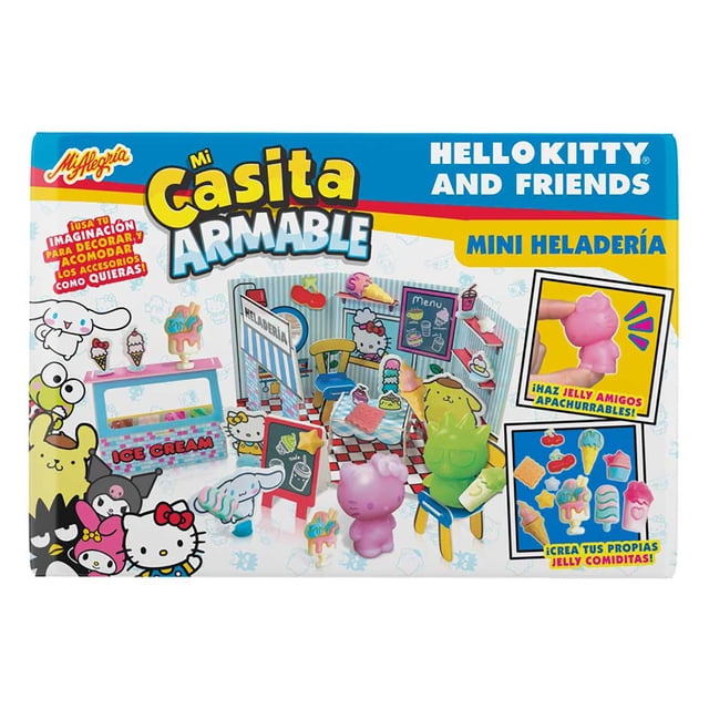 Mini Heladería Armable Cartón Cinnamoroll Hello Kitty Mi Alegría
