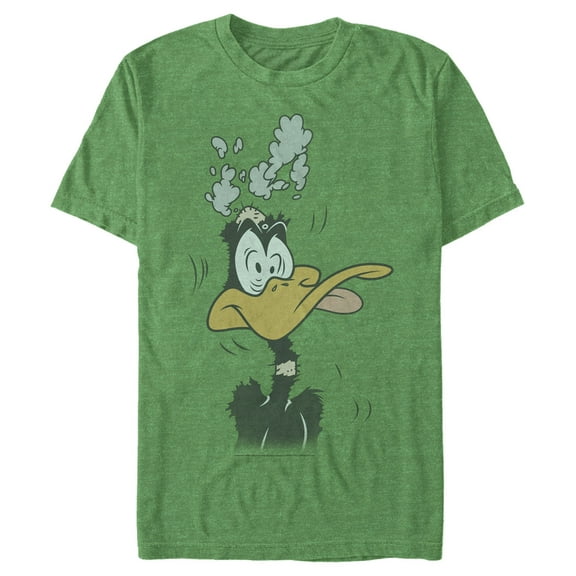 Men's Looney Tunes Daffy Duck Overthinking  Graphic Tee Kelly Heather Large
