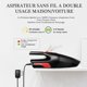 thumbnail image 2 of Aspiradora de mano inalámbrica, recargable para coche, 5000 PA, HEPA, potente ciclónica, batería de litio de 120 W y 2200 mAh, limpieza en seco y húmedo para coche y hogar., 2 of 4