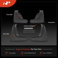 thumbnail image 3 of A-Premium Set of 4PCS Mud Flaps Splash Guards Mudguards Mudflaps with Hardware Kits Accessory Compatible with Dodge Durango 2011-2024, Front and Rear, Driver & Passenger Side, 3 of 5