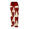 BZGTZT Christmas Pajama Pants Women Flannel Fluffy Soft Funny PJS Cute
