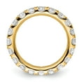 thumbnail image 2 of 14k Polished Size 5 U-Shared Prong 2 carat Diamond Complete Eternity Band, 2 of 5