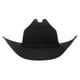 thumbnail image 3 of Sombrero vaquero Stetson Oak Ridge de fieltro de lana negro, talla 6 7/8, 3 of 7