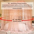 thumbnail image 2 of Bed Canopy Curtains, 4 Corner Bed Curtains, Cozy Mesh Mosquito Net, Canopy Curtains for Bedroom Decor, 2 of 7