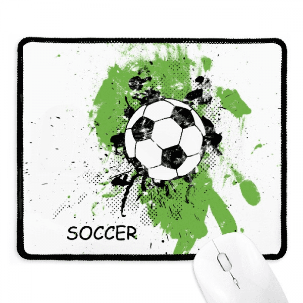 Play Soccer Football Sports Mousepad Stitched Edge Mat Rubber Gang Pad