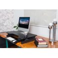 thumbnail image 2 of Rocelco 40" Large Height Adjustable Standing Desk Converter - Quick Sit Stand Up Dual Monitor Riser - Gas Spring Assist Computer Workstation - Retractable Keyboard Tray  (Black), 2 of 9