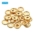 thumbnail image 3 of Uxcell 24mm Plastic Book Binding Discs Discbound Expansion Discs Plating Heart Binder Rings, Golden 22 Pack, 3 of 6