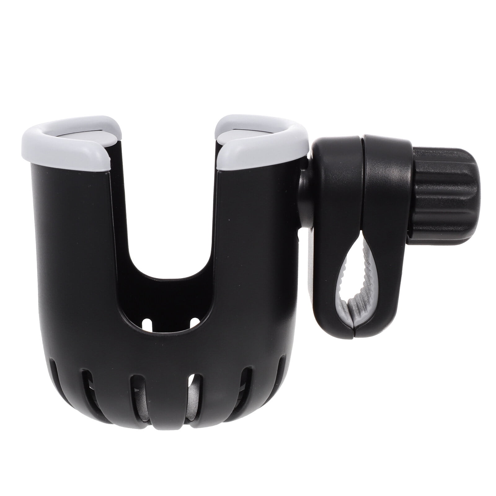 RENACLIPY Rotatable Black ABS Bottle Holder for Strollers, Bikes, and Outdoor Use - Drink Holder Accessory