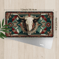 thumbnail image 2 of 1 Pcs 2D Flat License Plate Covers & Frames, Bull Skull on For Decorative Front, Waterproof For Decoration Aluminum License Plate Covers & Frames Cover For Men Women, 12" X 6", 2 of 6