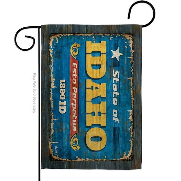 Americana Home & Garden G142957-BO 13 x 18.5 in. Idaho Vintage American State Garden Flag with Double-Sided Horizontal House Decoration Banner Yard Gift