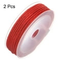 thumbnail image 3 of Unique Bargains 2 Pack Twisted Nylon Twine Thread Beading Cord 3mm 7M/23 Feet Extra Strong Braided Nylon String, Red, 3 of 6
