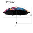 thumbnail image 3 of BZSMCE One-Touch Auto Open Close Rain Umbrella With Creative Colorful Starburstes Pattern, 3 of 7