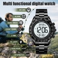 thumbnail image 4 of SKMEI Mens Digital Watch Waterproof Sports Military Watches Outdoor Chronograph Wrist Watches for Men with Dual Time/Alarm/LED Back Ligh, 4 of 10