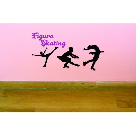New Wall Ideas Figure Ice Skating If It Were Easy They'd Call It Hockey Quote Silhouette 10x20 Inches