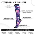 thumbnail image 2 of Sikiie Skull rainbow color 1 Pairs Compression Socks for Men and Women 15-20 mmHg Running Support Socks, 2 of 7