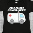 thumbnail image 4 of Inktastic My Mom Saves Lives- Ambulance Boys or Girls Baby Bodysuit, 4 of 5