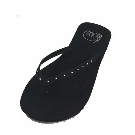 Shoe Shack Rhinestone Sandals-Flats - Flip Flops -