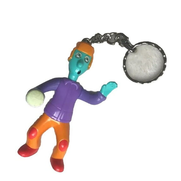 Doug’s First Movie Keychain 1999 Skeeter Valentine 3” Figure Figurine Charm