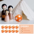 thumbnail image 3 of OULII Table Soccer Accessories 10Pcs Orange Plastic Mini Footballs For Home Use, 3 of 8