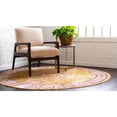 thumbnail image 4 of Unique Loom Austin Collection Area Rug - Jackson (6' 1" Round Gold/Burgundy), 4 of 6