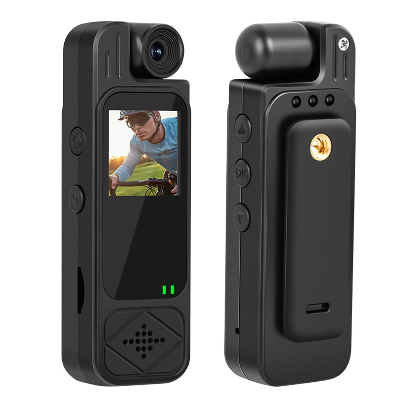Small Camera With Night Visioning And 128GB Storage Support Pocket Video Camera For Hiking And Cycling Activity