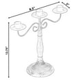 thumbnail image 4 of Antique Distressed Metal Candelabra and Candlestick for Dining Room, Entryway, Kitchen and Vanity, 4 of 10