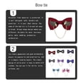 thumbnail image 4 of Corbata pajarita Minnieouse de Doble capa para Hombre color Rojo H3112-1, 4 of 6