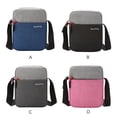 thumbnail image 4 of Bolso bandolera Bolso bandolera impermeable de nailon Bolso bandolera al aire libre con cremallera ajustable, rosa roja Eigraketly AP000919-04, 4 of 7