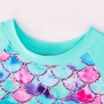 thumbnail image 6 of Toddler Girls Swimsuits Bathing Suit Short Sleeve Swimwear Scale Printed Swim Shirts and Rash Guards Size 4-5T, 6 of 9
