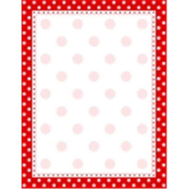Barker Creek 8.5 x 11 in. Dot Design Decorative Computer Paper, 50