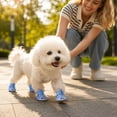 thumbnail image 5 of CSStudio 4Pcs Breathable Mesh Dog Sandals, Adjustable Soft Sole Puppy Shoes, Anti- Paw Protectors for Small Dogs for Hot Pavement Summer Walking, 5 of 5