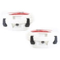 thumbnail image 3 of Alforjas rigidas porta equipaje para moto Kinlley 20L Rojo con blanco con luz universal, 3 of 9