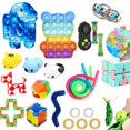 thumbnail image 1 of TheFound Sensory Toy Set Squeeze Earth Ball Stress Relief Anti-Anxiety Toy Kit, 1 of 8