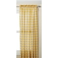 thumbnail image 1 of Achim Buffalo Check 84-inch Curtain Panel Yellow - Traditional, 1 of 6